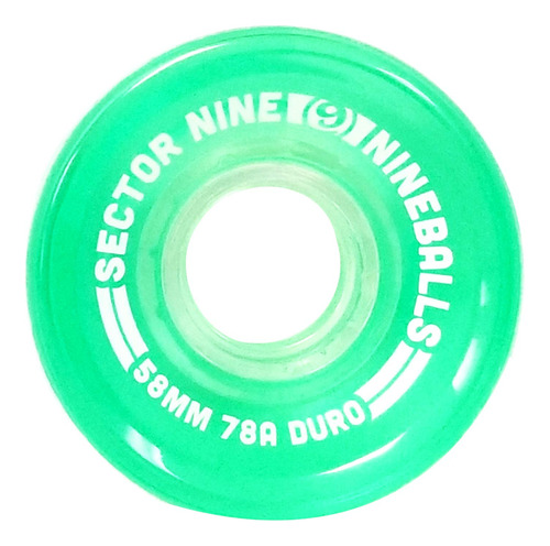 Rueda Para Longboard 2.283 in 78 Color Verde