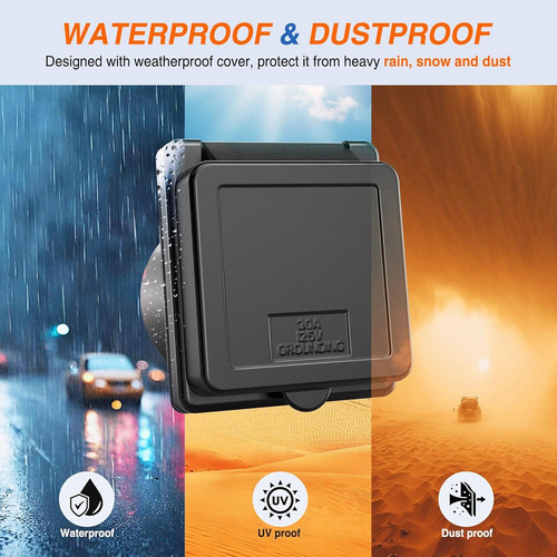 Receptáculo Twist Lock Nema De 30 Amperios, Entrada Eléctric