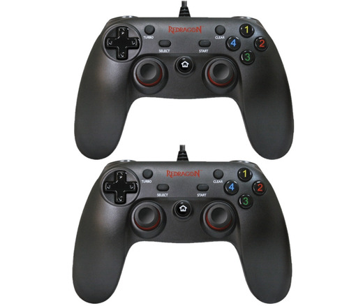 Imagen 1 de 5 de Combo X 2 Gamepad Joystick Redragon Saturn G807 Usb Pc Ps3