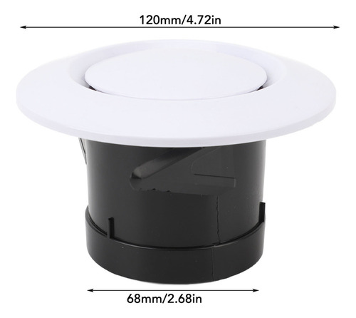 L Cubierta De Ventilación Para Plafón Ajustable De 68 Mm,