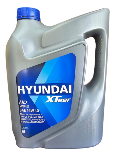 Aceite 15w40 Hyundai Xteer Hd Diesel 6 Litros 