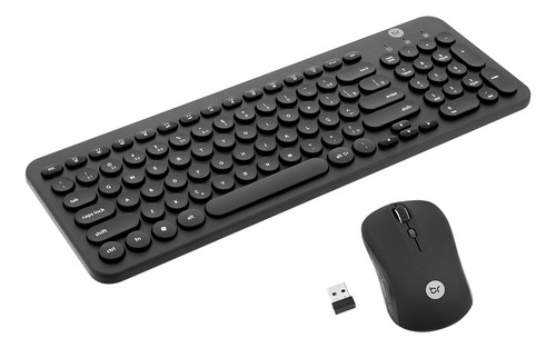 Combo S/ Fio Bright Teclado Com Teclas Numéricas E Mouse Usb