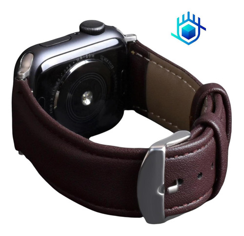 Imagen 4 de 10 de Correa Extensible Piel+mica Para Apple Watch Elegante Luxury