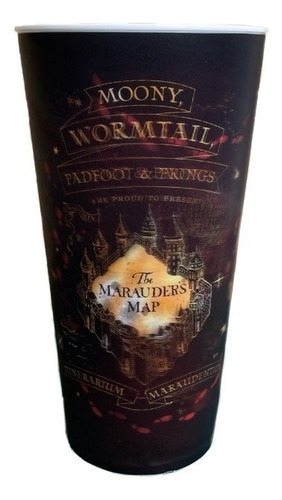Harry Potter Pack 8 Vasos Lenticular Mapa Merodeador 950ml