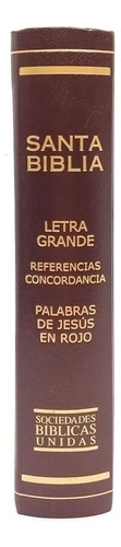 Biblia Rvr1960 Letra Grande Tapa Dura Café