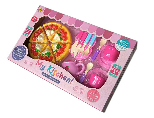 Juego De Comida Infantil 20 Piezas Con Taza, Donas, Platos +