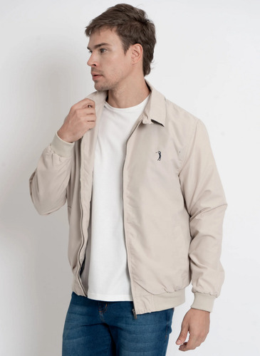 Jaqueta Aleatory Com Forro Fleece Bege
