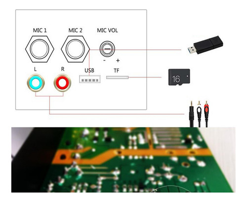 Placa Bluetooth Hogar Mono Estéreo Amp Módulo Bluetooth