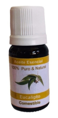Aceite Esencial Eucalipto Comestible 100% Puro Natural 10ml