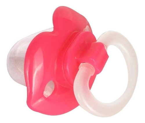 Chupon Ortodontico Con Tapa Infanti 3m+ Color Rosa