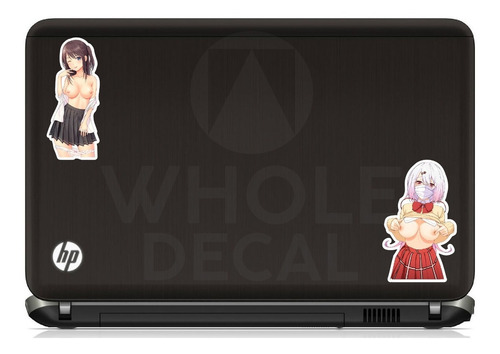 2 Stickers En Vinilo Decals Chicas Hentai Ecchi Troquelados