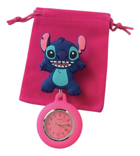 Reloj Para Enfermera Modelo Stitch Fucsia