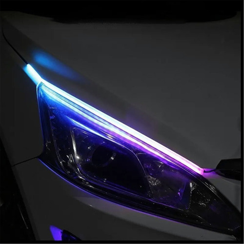 A Tira Faro Led Rgb Con Control Secuencial Drl 60cm Exterior
