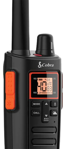 Radios De 2 Vías Cobra Rx380 Walkie Tolkies 32 Millas 40 Can Bandas De Frecuencia Uhf Fm Color Negro