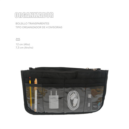 Organizador Ropa Makeup Viaje Porta Documentos Mediano Avion