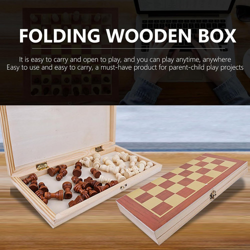 Juego De Ajedrez De Madera De 12 Pulgadas Juego De Mesa De M