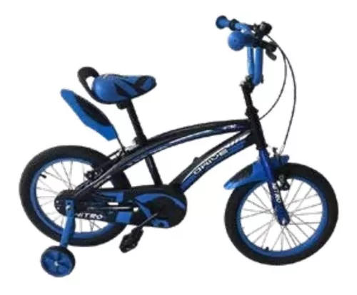 Thombike 16 Pulgadas Bicicleta Niño Naranja Negro 4-6 Años Freno de Pedal