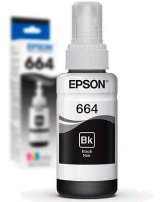 Botella De Tinta Epson 664 Negro T664120-al