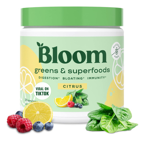 Bloom Nutrition Green Superfood. Polvo De Verduras Del Mejor