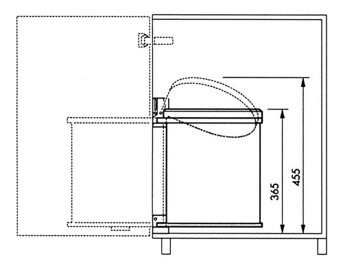 Imagen 5 de 6 de Cubo Cesto Residuos Hailo Bajo Mesada C Box 15 L Acero Inoxi