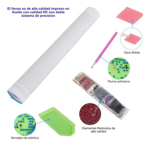 A Kit Pintura Diamantes 5d Libelulas Para Bricolaje 40x30cm