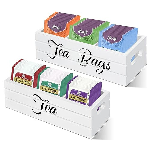 Cofres De Almacenamiento De Té (blanco)