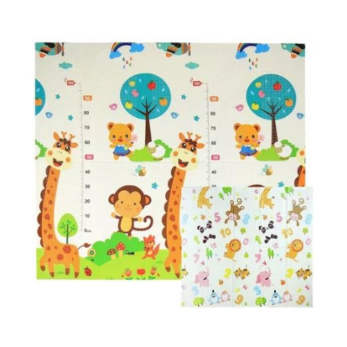 Tapete Extra Grande Plegable Para Bebe 200x180 Cm Doble Faz