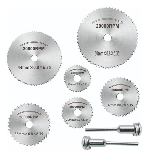 Sierra Circular P/minitorno Ruhlmann X8 Piezas Para Madera