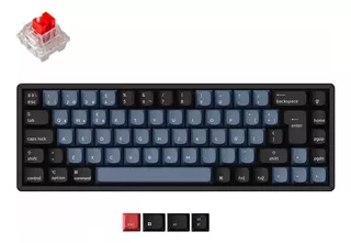 Teclado Keychron K6 Pro Iso Es Hot Swappable Rgb Red Switch
