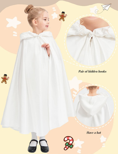 Beautelicate Capa Con Capucha Para Capa Infantil, Disfraz De