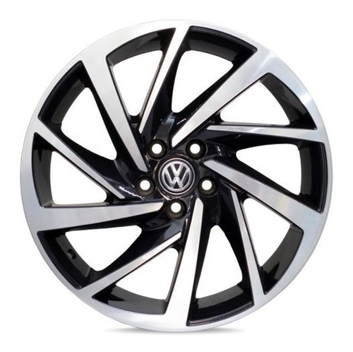 Llantas 17 Volkswagen Virtus / 5x100 / Negro Diamantado