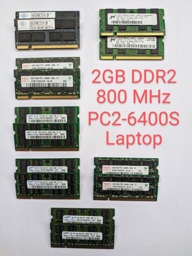 2gb Ddr2 800 Laptop Memoria Ram Pc2-6400s