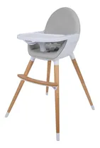 Comprar Silla De Comer Carestino Neo Gris Claro Doble Bandeja 2 En 1