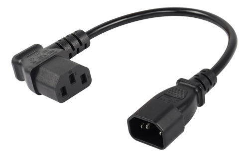 Cerrxian Cable De Alimentación Iec 320 C13 A C14 De Ángulo I