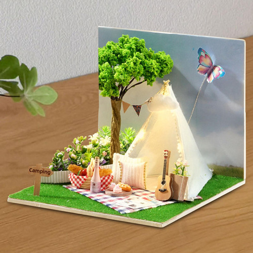 Kit De Casa De Muñecas Diy Kit De Construcción De Casa