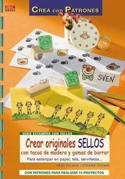 Crear Originales Sellos Tacos Madera-gomas Borrar