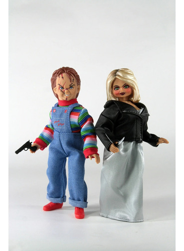 Mego Figuras De Acción Paquete Chucky Y Tiffany Set 20 Cms