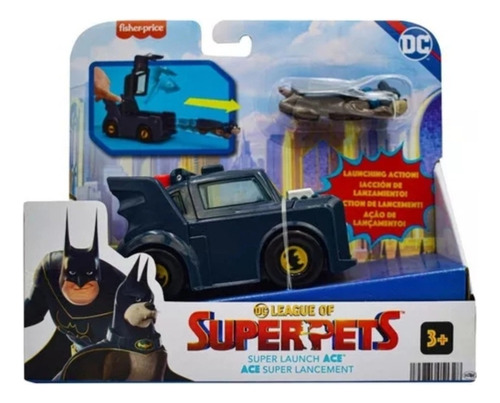 Figura Súper Pets Súper Launch Acción Lanzamiento