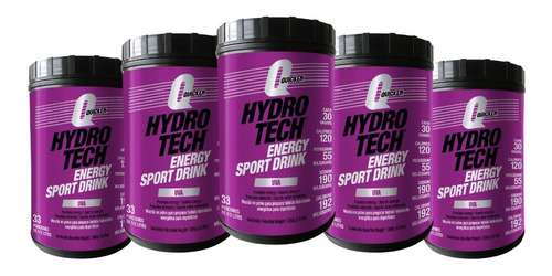 Hidratante Energética Hydrotech 1200g X 5 Shaker Whey