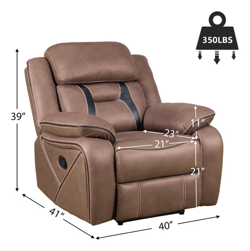 Ebello Silla Reclinable Manual Sillón Reclinable Individual