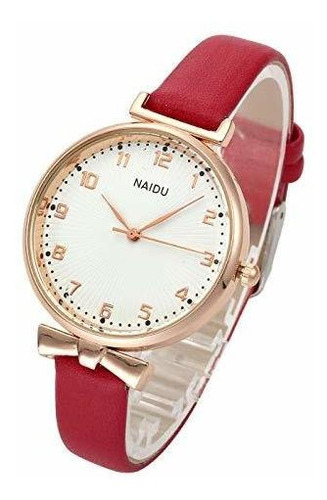 Reloj De Ra - Top Plaza Womens Ladies Classic Simple Leather