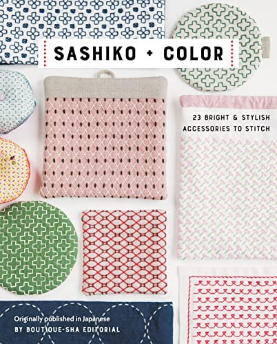 Libro:  Sashiko + Color: 23 & Stylish Accessories To Stitch