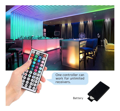 Luces Led De Meruido Control Remoto, 44 Key Wireless Ir 1