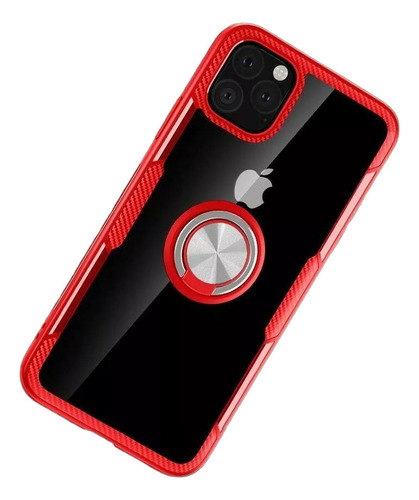 Funda Compatible Con iPhone 11 Pro Soporte Anillo + Mica