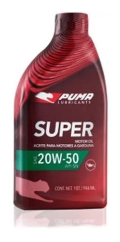 Aceite Puma Super 20w50 X 1l Mineral 