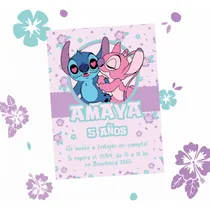Comprar Kit Imprimible Personalizado Stitch Y Angela Cumpleaños