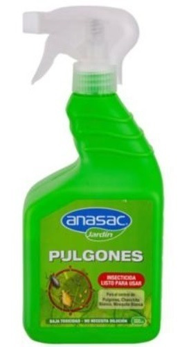 Imagen 1 de 4 de Pulgones Lpu 500cc Anasac Insecticida Listo Para Usar