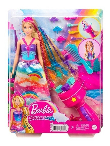 Barbie Dreamtopia Princesa Trenzas Mágicas