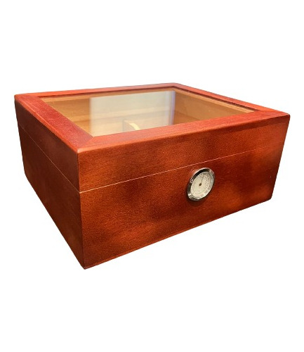 Humidor Para Puros 25 - 50 Puros Higrómetro Y Humidificador 