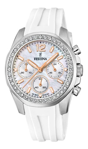 Reloj Para Mujer Festina Boyfriend F20610/1 Blanco